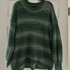 Green Gradient Women's Sweater